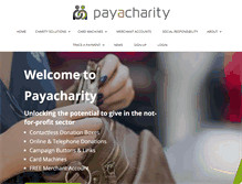 Tablet Screenshot of payacharity.com